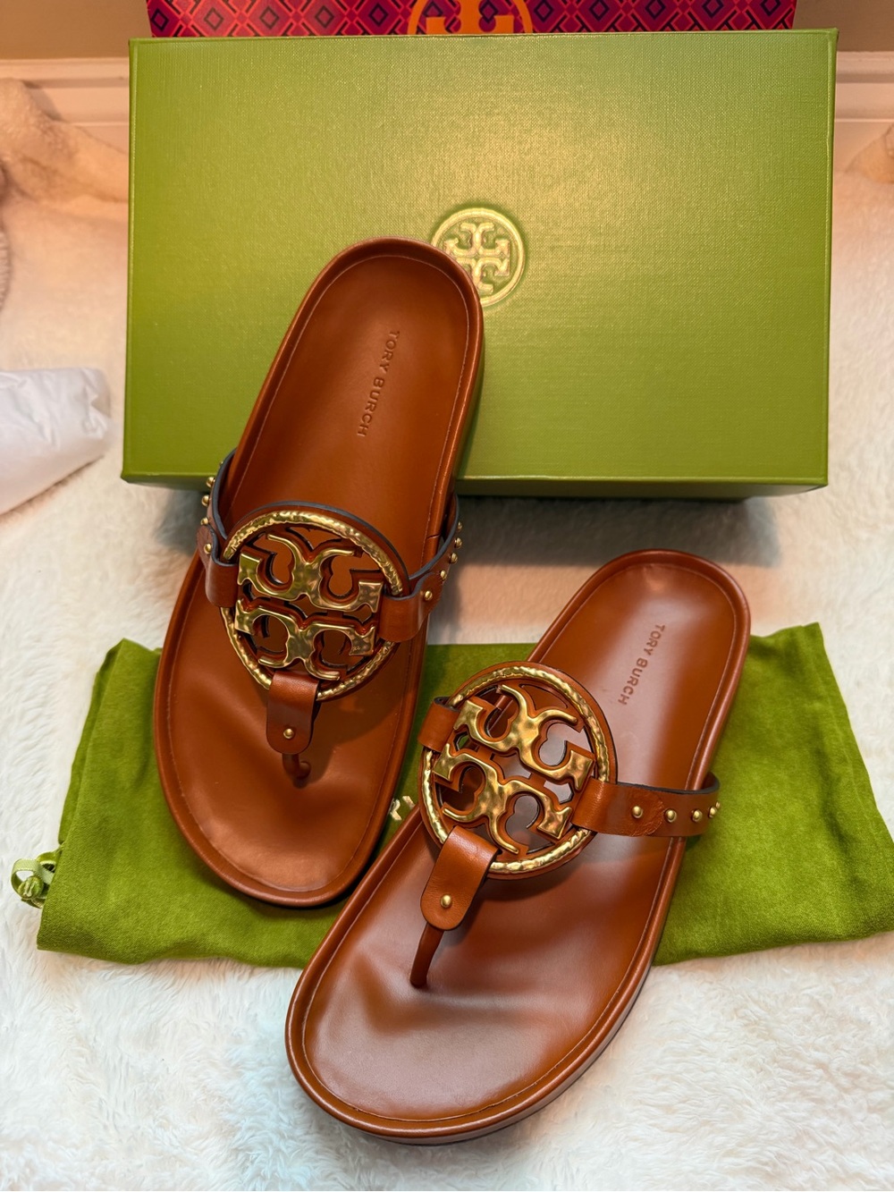 Tory Burch Miller Cloud Vintage Plaque Sandals - Picture 6 of 10